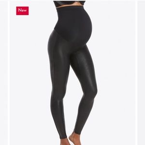 Maternity Faux Leather Leggings